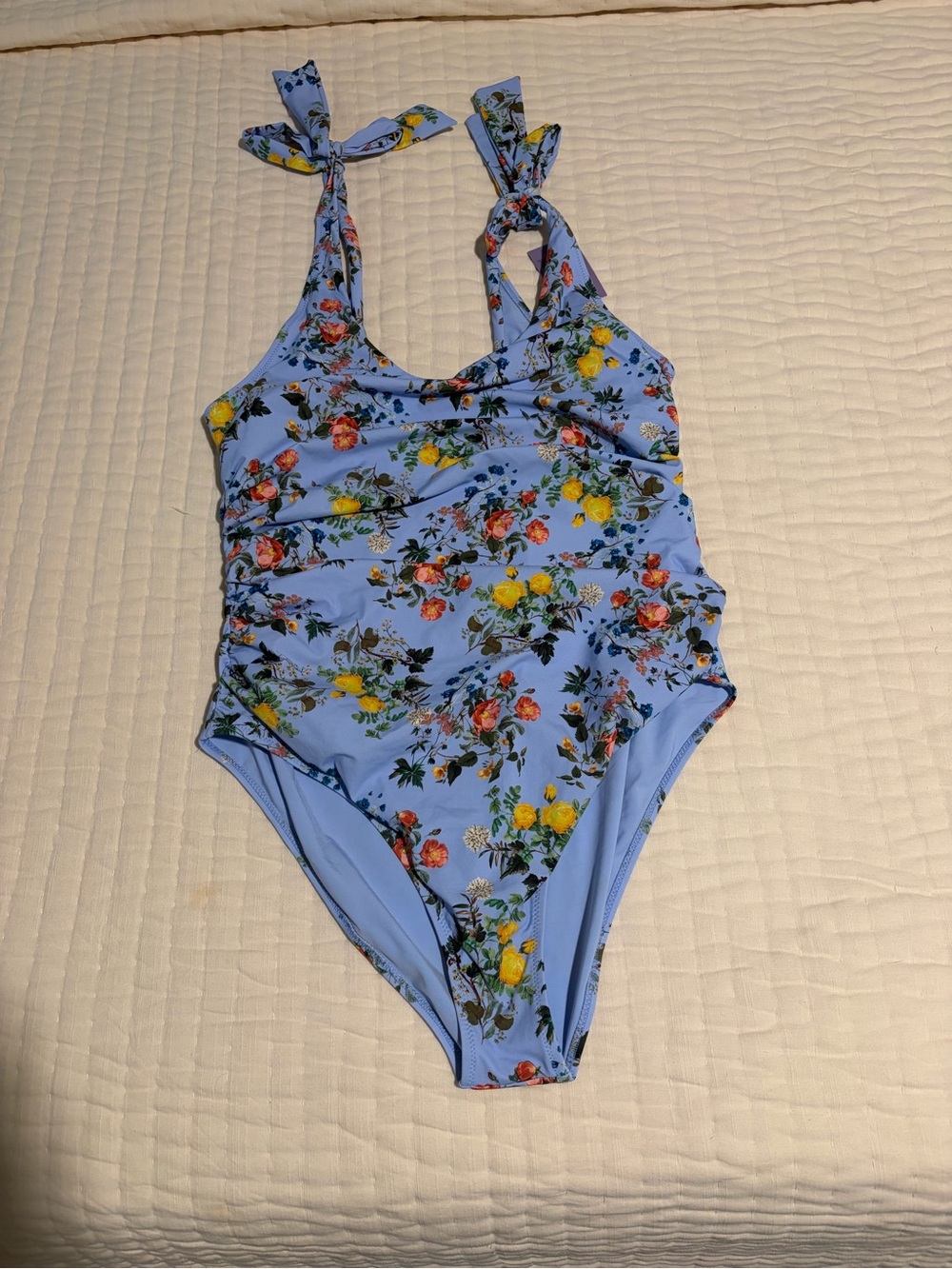 Ruched Bow One Piece